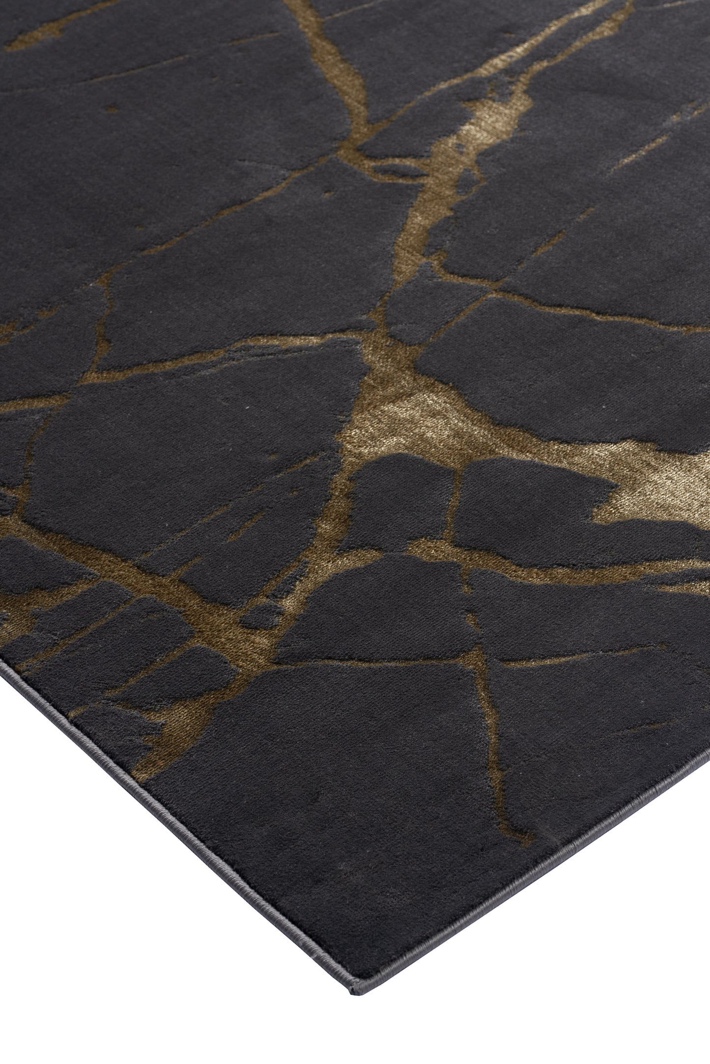 Tapete Zuria Negro-Dorado 1041C