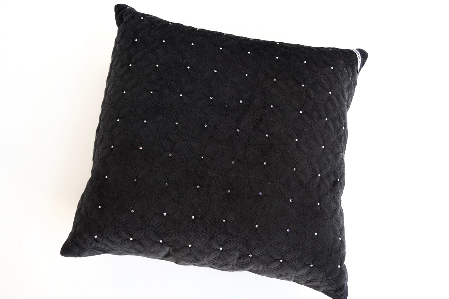 Cojín Estrella Negro con cristales swarovski